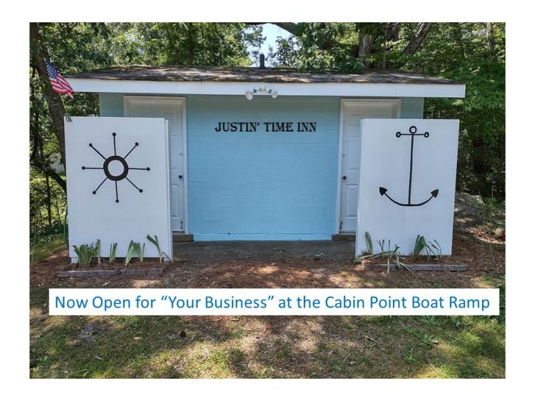 What a Relief Rehab’d Restrooms Reopen at the Cabin Point Boat Ramp