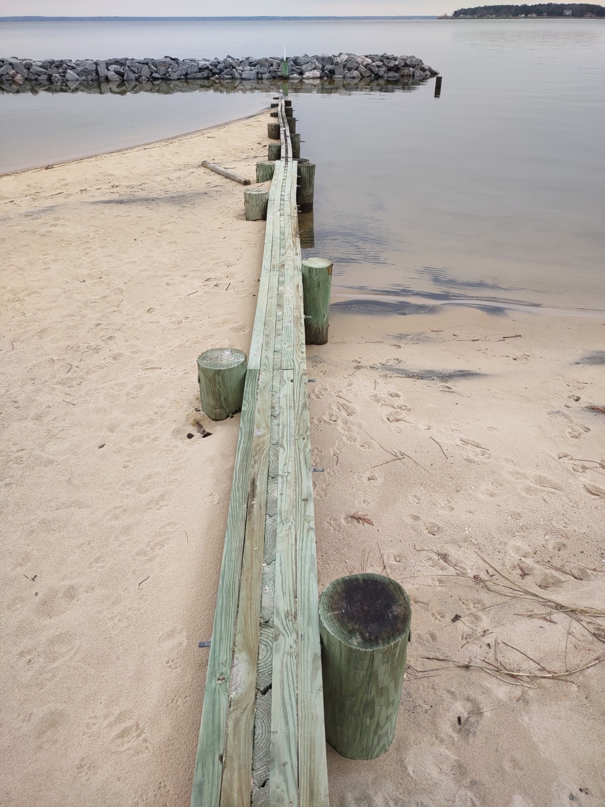 More Progress at Cabin Point Beach Glebe Harbor Cabin Point